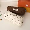Korean Pattern Pencil Case With Polyester Material For School And Stationery Storage