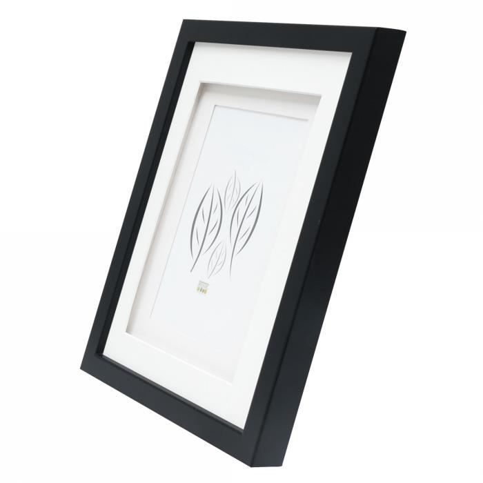 Cadre photo - deknudt - s65kk - bois - noir - 15x20 cm - lot de 4