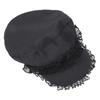 Cool Black Y2K Hat Girl Double Layer Lace Outdoor Sun Hat Versatile Lace Beret Caps  Women Ladies