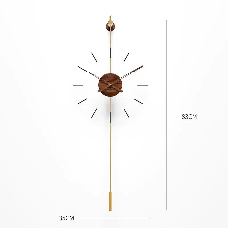 Simplicity Originality Wall Clock Modern Design Metal Luxury Wall Watches Clocks DIY Home Decor Silent Living Room Gift U9L8S0