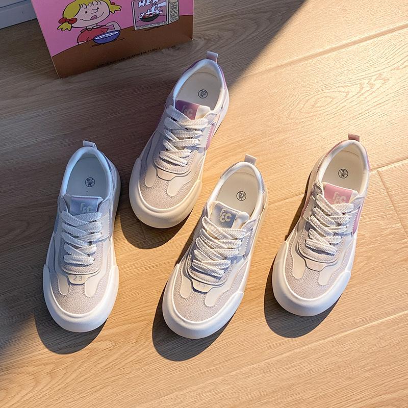 2024 New Dexun Shoes Flat Sneakers Casual Trend Women's Shoes Canvas Shoes 6380