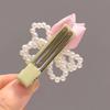 Girls Women Universal Elegant Floral Duckbill Hair Clip Festival Party Gifts Sweet Classic Tulip Pearl Hairpin Hair Accessories