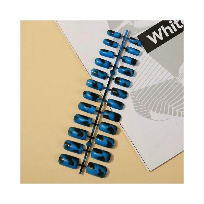 Cat Eye Leopard Striped Nail Art Patch Wearing Nail Finished Strip 24 Pieces of Fake Nails