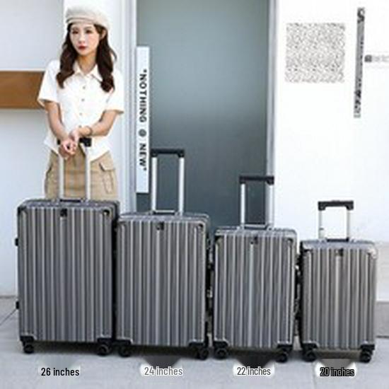 26-Zoll Aluminiumkoffer mit Fall- und Verschleißfestigkeit, Universelle leise Rollen - Ideal für Damenreisen