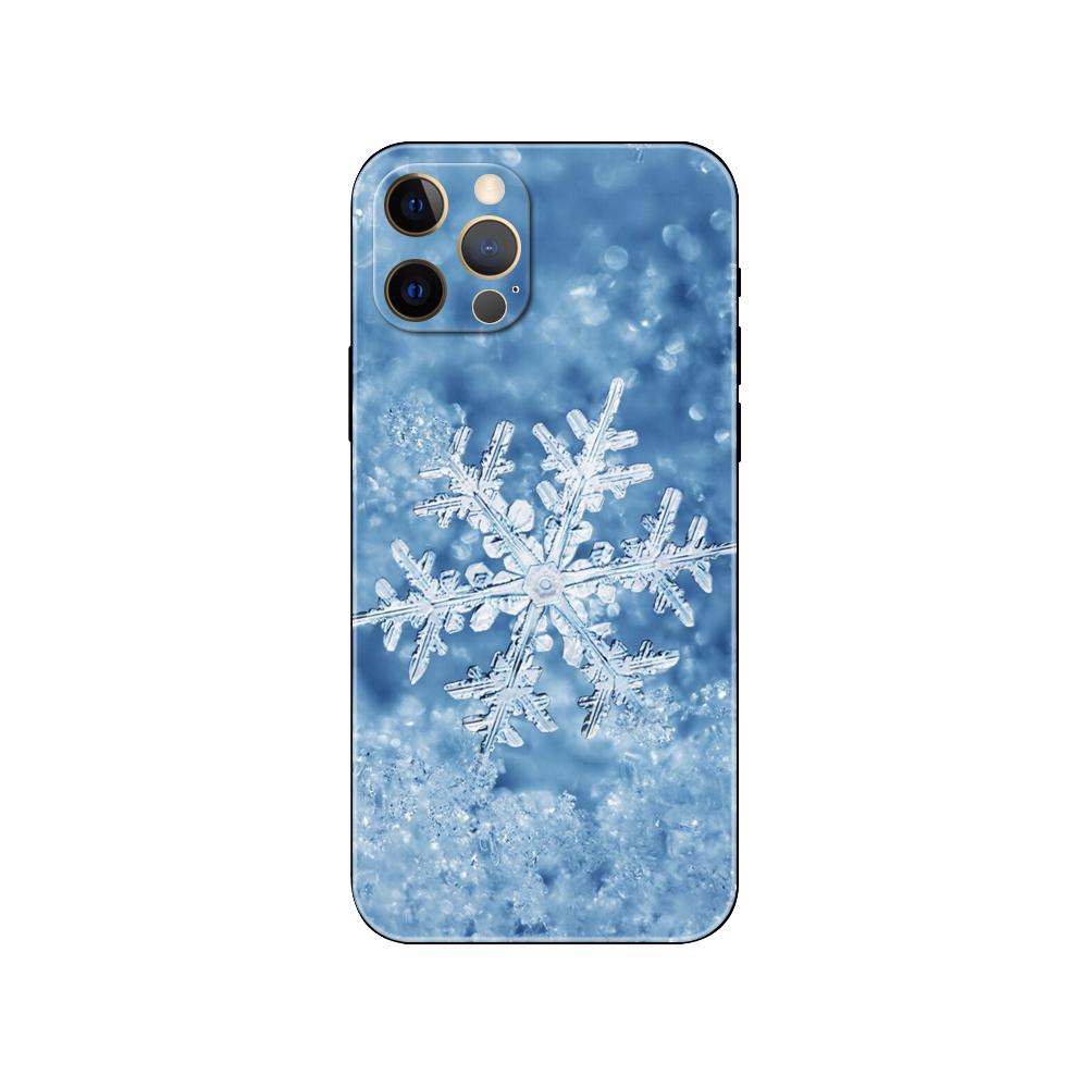 

Чехол для телефона Winter Snowflakes для iPhone 5 5s 2020se 6 6s 7 8 plus x 10 XR XS 11 12 13 mini pro MAX черная задняя крышка из ТПУ iphone 13pro MAX