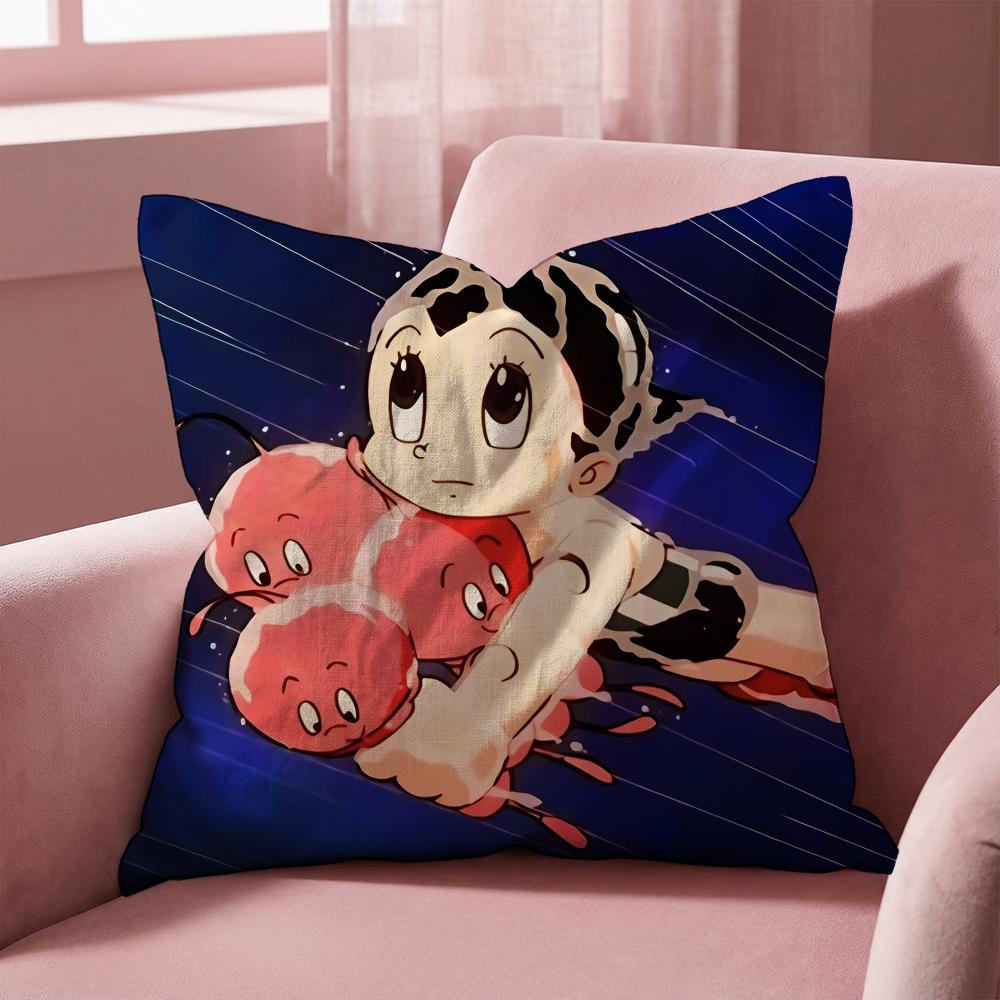 Cartoon A-AstroboyS Cushion Cover Multi-Scene Pillow Cover for Home & Car - Reversible, Soft & Durable for Daily Use