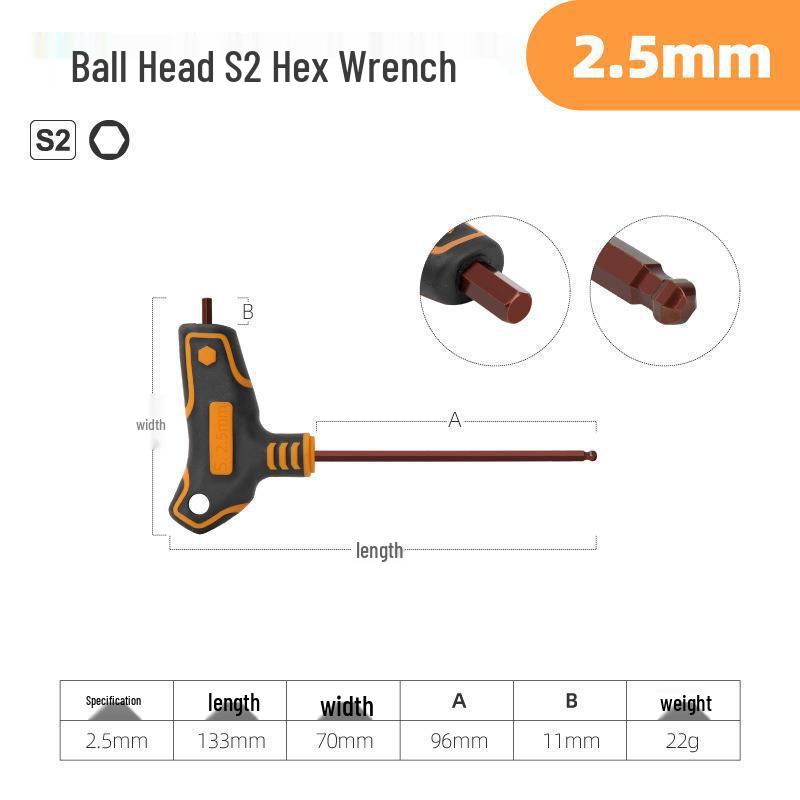 Torx Hex Key Set: L-Shaped Six-Point Wrenches