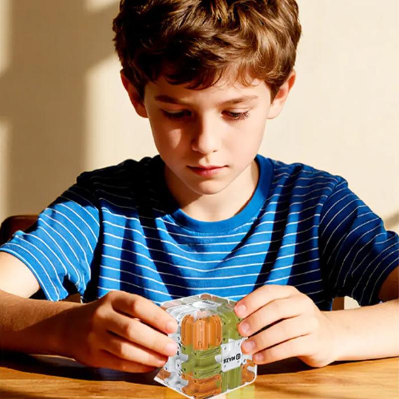 Neues 3D-Labyrinth Magischer Rollwürfel Puzzle Spiel Ornament - Puzzle Logisches Denken Anti-Stress Pädagogische Requisite Für Kinder Erwachsene