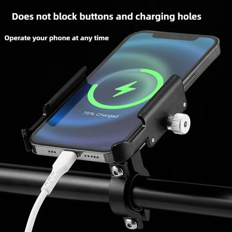 Bicycle Phone Holder 360° Rotation Aluminum Alloy MTB Bike GPS Bracket Scooter Motorcycle Handlebar Mount