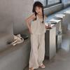 Girls' Summer Two-Piece: Suspender Top and Wide-Leg Pants - Lightweight Korean Style