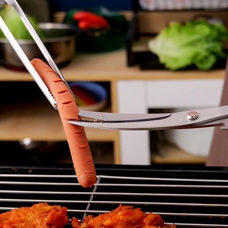 Multipurpose Food Tongs Convenient Kitchen Tongs Reliable BBQ Tongs Bread Serving Tongs Efficient Kitchen Utensil