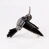 Yousheng Bird Brooch Realistic Flying Bird Colorful Rhinestone Decor Smooth Clothes Decoration Jewelry Anti-rust Colorfast Lady Dress Shirt Collar
