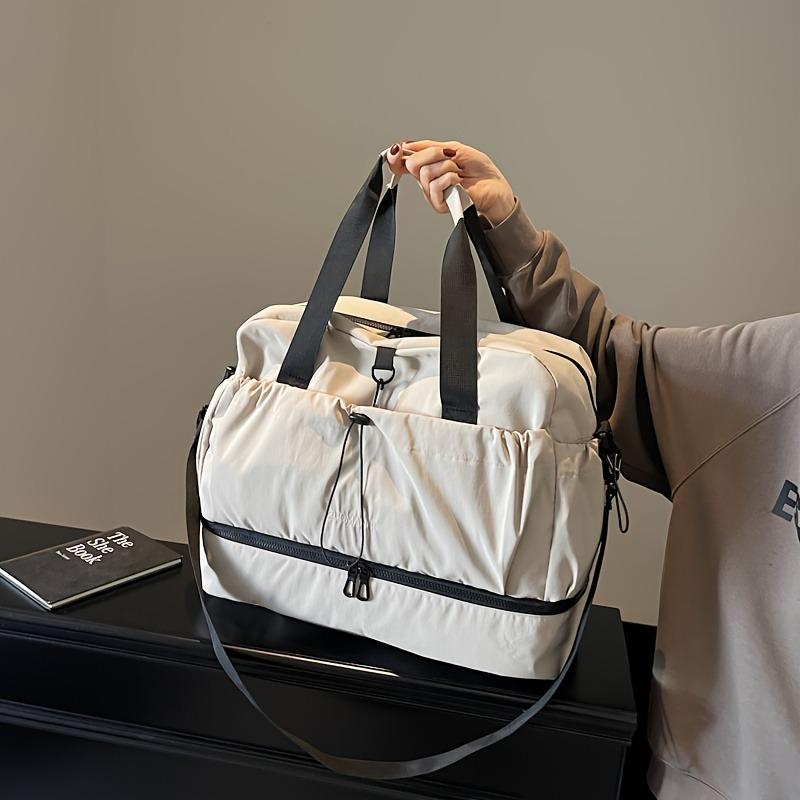 Large Capacity Travel Duffel Bag Trendy Casual Duffle Bag for Women with Adjustable Strap Casual Nylon Shoulder Bag