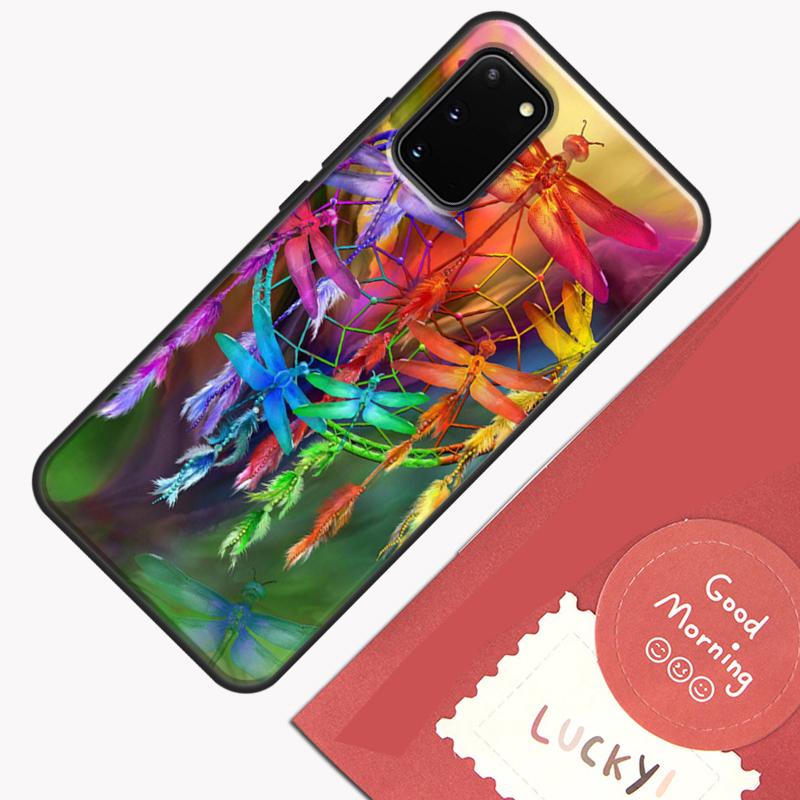 Colorful Dragonfly Phone Case For Samsung Galaxy S24 S26 Ultra S20 S21 S22 S23 S25 Plus S10 S25 FE Cover Shell