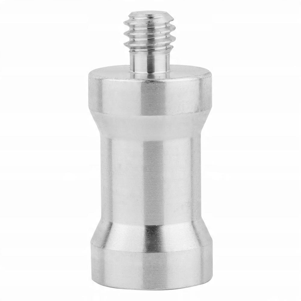 Adapter sleeve, tripod reduction M8 to 1/4" aluminum for lamp stand