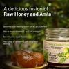 Honig und Gewürz Honiggetränkte Amla (350g) | Indische Stachelbeeren in rohem Honig | Amla Murabba reich an Vitamin C | Immunstärker | Roh und rein |