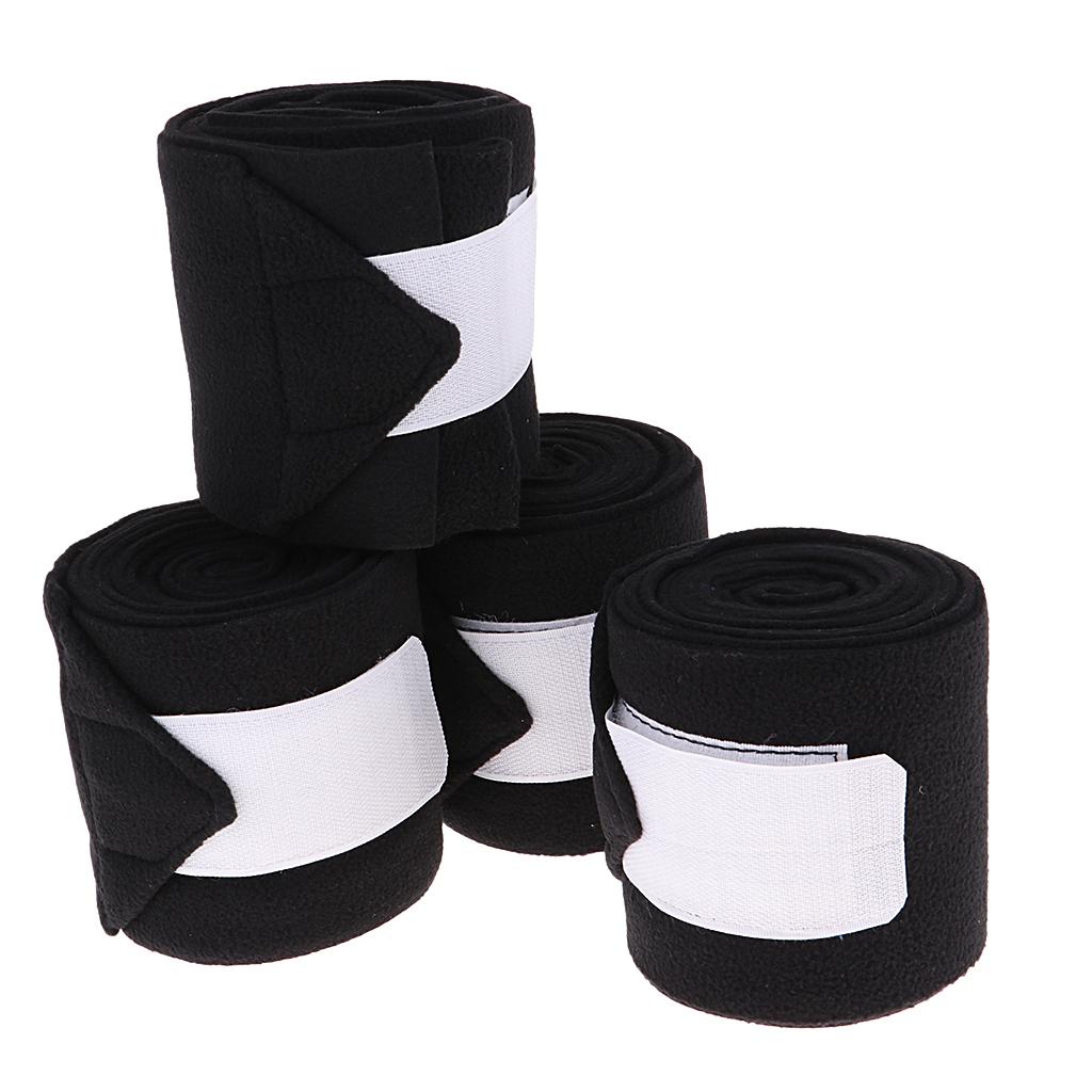 

Polarfleece bandages 4 rolls per pack, each roll cm long and 11 cm чёрный