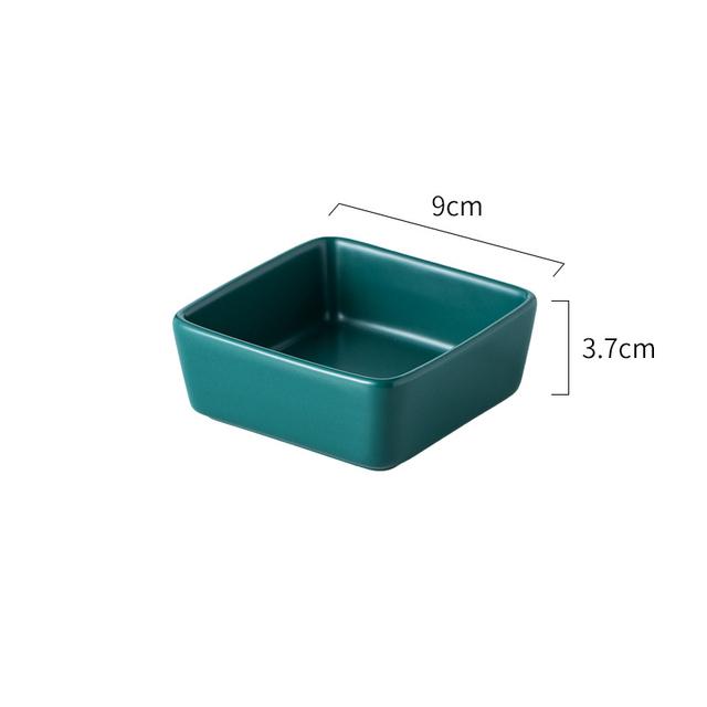 Kocia Szczenięca Kwadratowa Ceramiczna Miska z Drewnianym Stojakiem i Talerzem Solidna Trwała Mała Miska dla Zwierząt Wielokolorowe Akcesoria Materiały