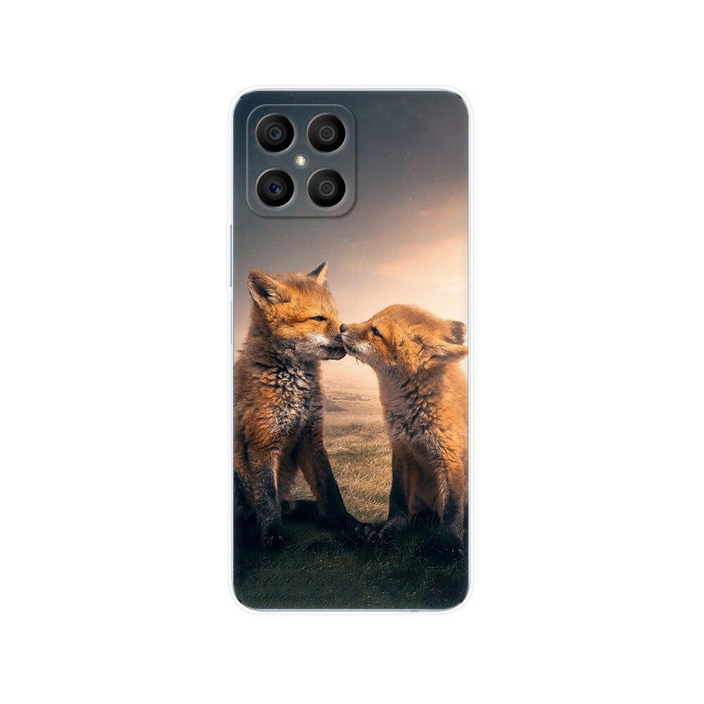 Husa pentru Honor X8 Husa din spate pentru HonorX8 Husa Honor X 8 Husa transparenta pentru telefon Geanta de protectie Tpu Husa din silicon moale Bara de protectie