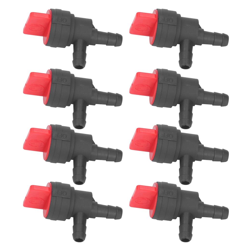 8Pcs 1/4in Kraftstoff Cut Off Ventil 90 Grad Abschaltung Ventil Gerade Gas Ventil für Stens für Oregon für