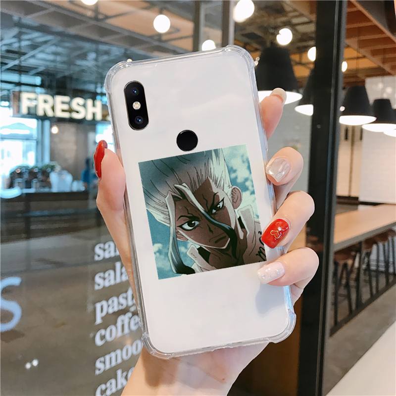 Dr.STONE Fumetti Anime Fumetti Custodia per Telefono Trasparente per Xiaomi redmi note 5 7 8 9 10 11 t S A lite pro alta qualità funda