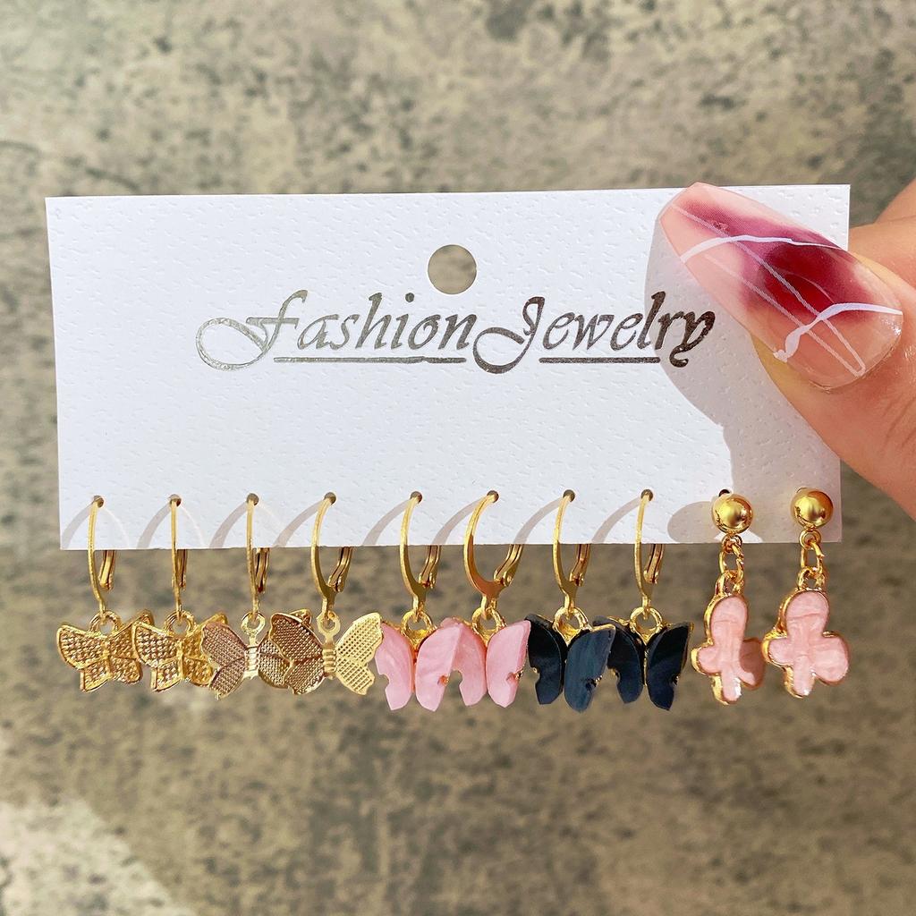 Schmetterling Ohrringe Farbe Acryl Schmetterling Damen Ohrringe Kleine Frische Süße Schöne Mädchen Farbe Ohrringe Schmuck