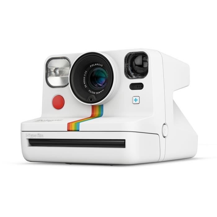 Appareil photo instantané POLAROID Now+ - Autofocus - Connecté - Filtres inclus - Blanc