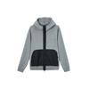 Contrast Pocket Hooded Sport Sweatshirt Jacket Men Tops Carbon-Grey DJ0876-091