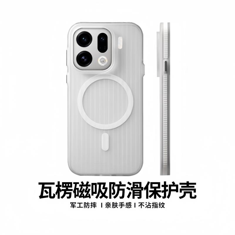 Custodia Magnetica Per Oppo Find X9 Pro 5G Per MagSafe Trasparente Opaca Striscia da Viaggio Sottile Cover Per Find X 9 X9Pro Guscio Rigido