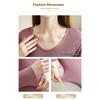 1 Set Breathable Thermal Underwear Highly Elastic Base Top Warm Shaping Clothes  for Women
