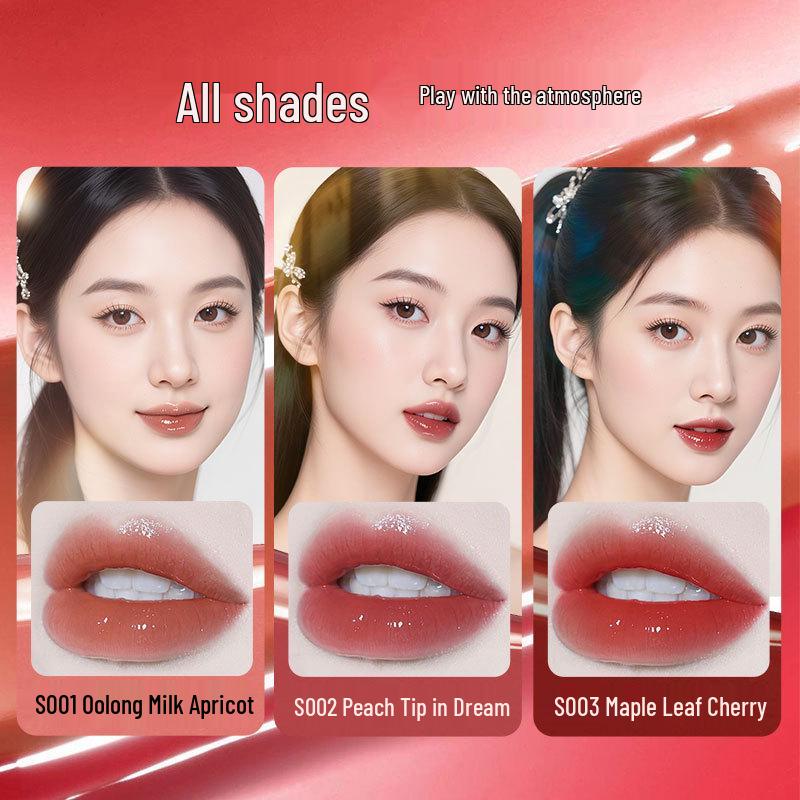 Harmless Plumping Lip Gloss: Non-Stick, Long-Lasting, Glossy Lip Care for Pouty, Whitening, Mirror-Like, Watery-Feel Lips.
