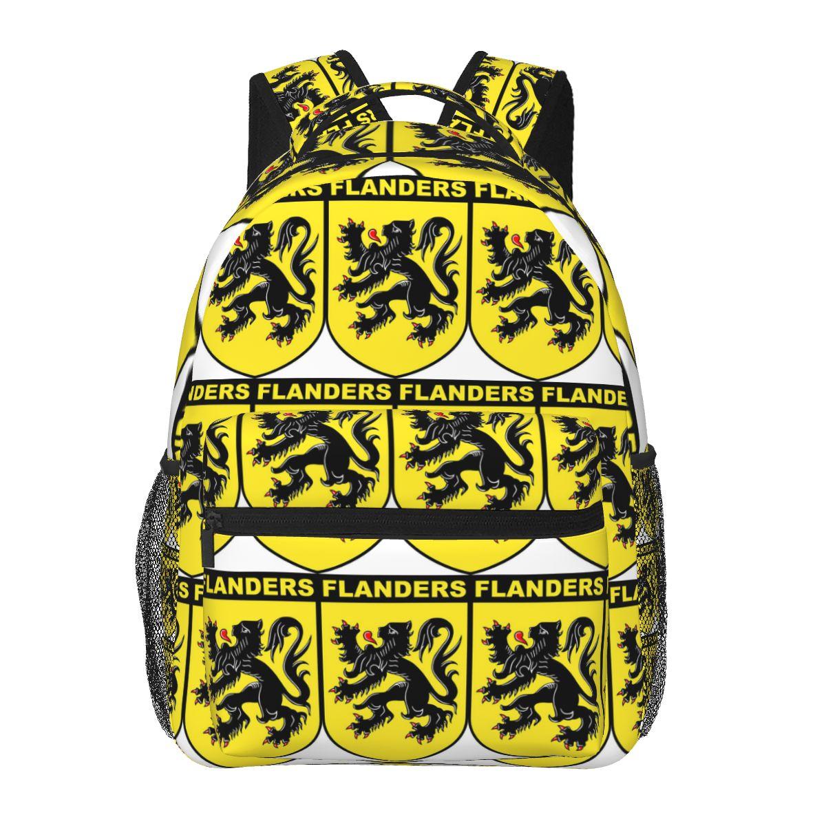 Ronde van Vlaanderen Logo Student Rugzak Schooltas Wandel Reizen Dagrugzak voor Jongens Meisjes Mode Boekentas Schoudertassen One Size