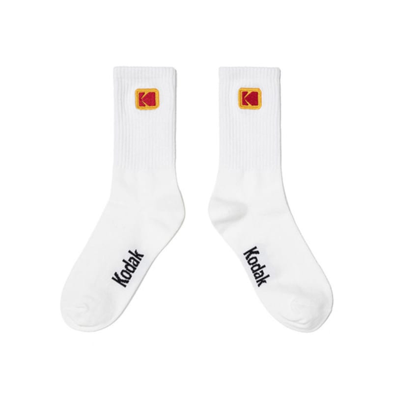 KODAK Apparel ColorPlus Mini Logo Socks WHITE