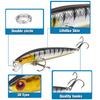 10 Colors Hard Fshing Lures Plastic Artificial Fake Life-Like Minnow Shape Baits
