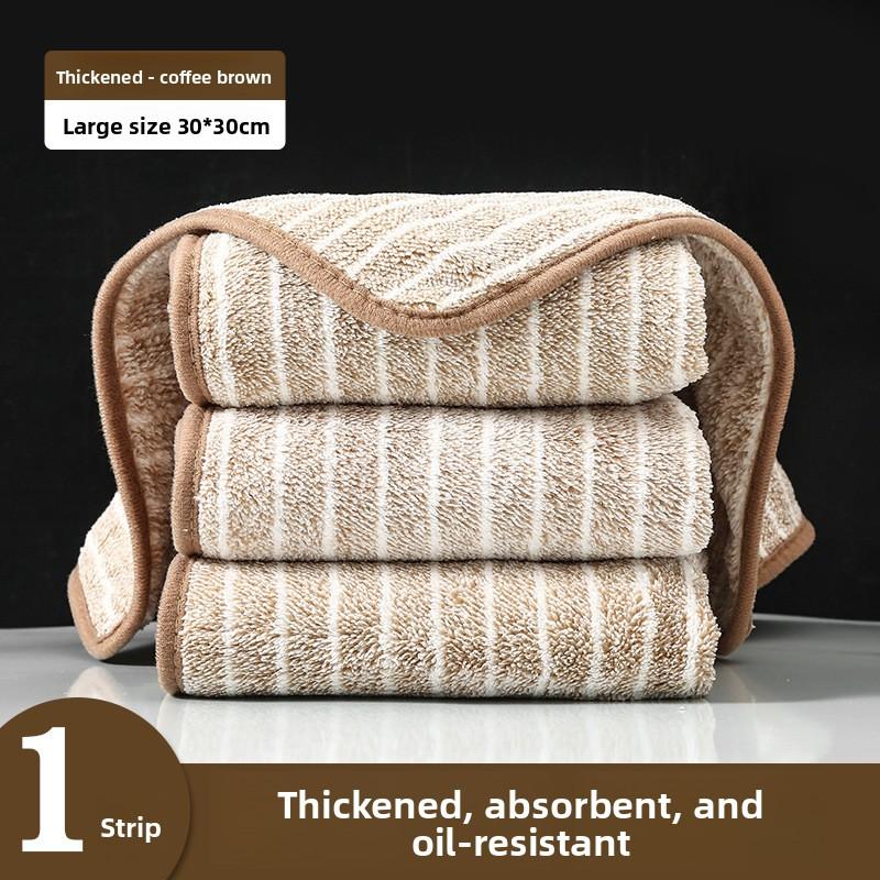 Household Dishcloths Do Not Shed Fibers, Do Not Stick To Oil, and Are Absorbent. Kitchen Cloths with Lanyards Are Easy To Clean and Absorb Water