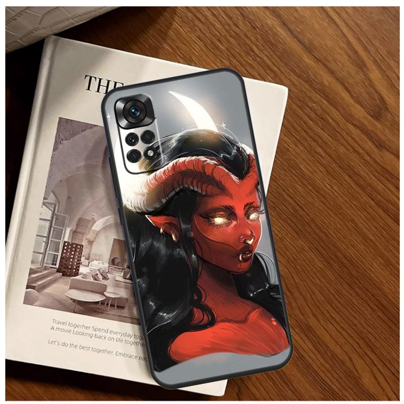 Devil Woman Case For Xiaomi Redmi Note 11 10 9 12 13 14 15 Pro Plus Cover For Redmi 15 C 10C 13C 12C 14C