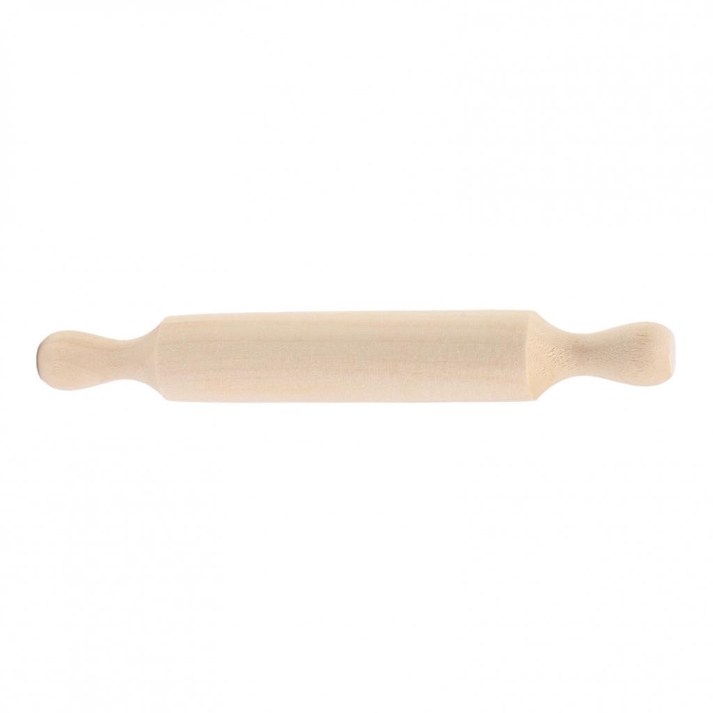 6pcs For Mini Wooden Rolling Pins 14x2cm for Children Baking and Craft Use