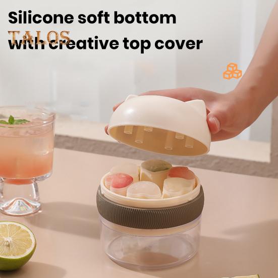 

Форма для льда «Сердце любви» с крышкой Коробка для хранения 6 полостей Пищевой легкосъемный холодильник DIY Льдогенератор Лоток для кубиков льда Кухонные принадлежности