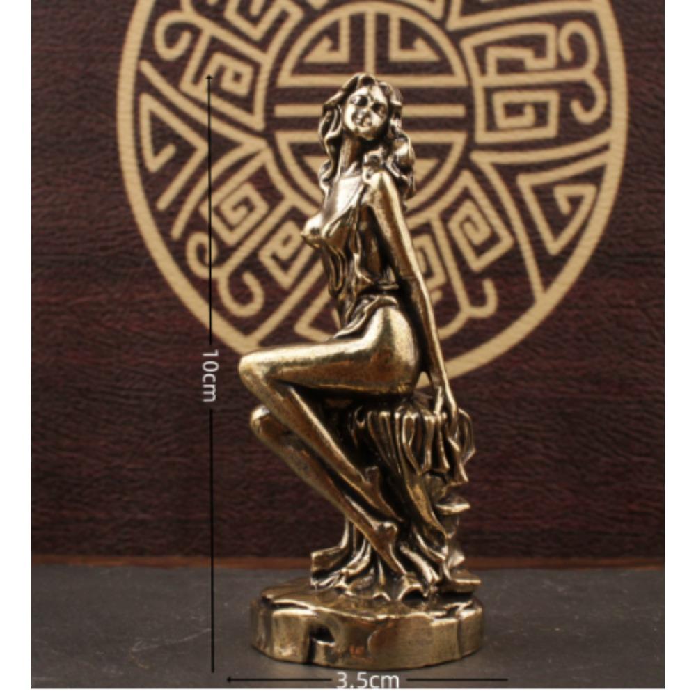 

Красивые восточные женские фигурки, книжная полка, латунная статуя, украшение, скульптуры, внутреннее и внешнее садовое украшение