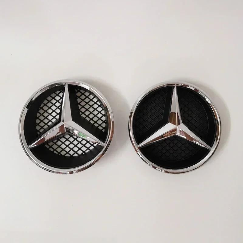 Emblemat Gwiazda 3D na Grill Samochodu Logo na Grill Przedni Do Mercedes Benz W204 W205 W213 X253 A B C E S CLA GLB GLC GLE GLS Akcesoria1