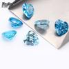 Mr. Xu's Heart-shaped Aquamarine Zircon Gemstone - Premium Quality DIY-Jewelry Accessory