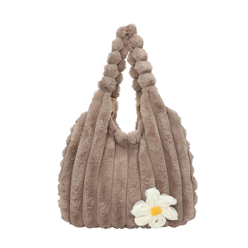 2025 Mori Style Plush Shoulder Bag - Sweet Girl Autumn/Winter Versatile Handheld Bucket Bag