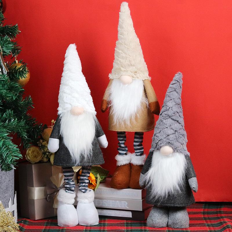 Christmas Decoration Telescopic Gnome Doll Faceless Elder Nordic Gonk Gandalf Window Ornament
