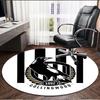 Collingwood Magpies Print Round Rug, Washable Floor Carpet, For Entryway Dorm Laundry Room Office Study, Home Decor Birthday Christmas Gift