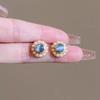 Vintage French Pearl Ear Clip Earrings – Hepburn Style Cat's Eye Design, No Piercing Needed