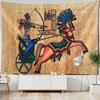 Vibrant Egyptian Art Tapestry  Colorful Mythical Creatures Perfect for Bedroom Decor Modern Boho Style Enhance Your Space
