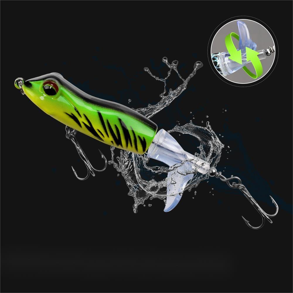 Wobbler Angelköder Hecht Wels Popper Flopper Whopper Frosch 9cm 11g