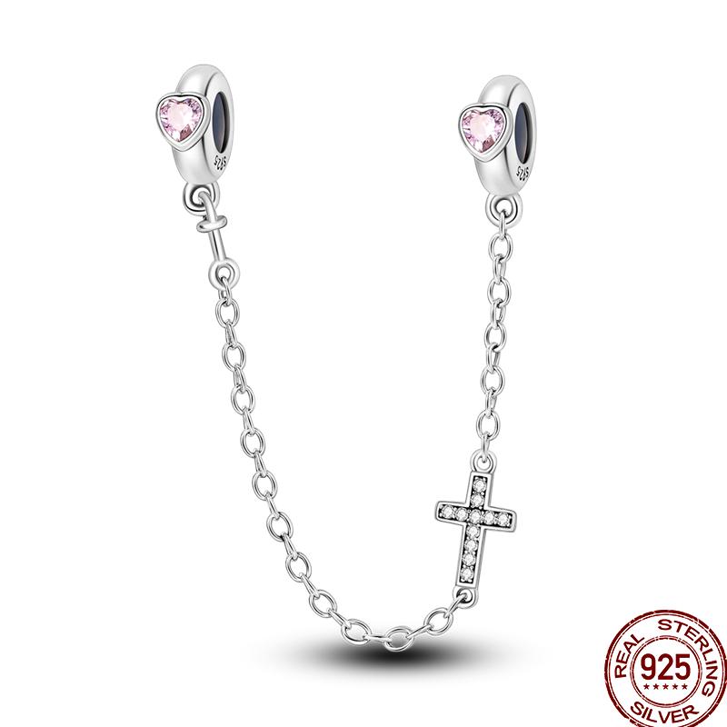 Copper Shiny Zircon Chain Series Beaded Beads Suitable For Pan Original Bracelet Diy Jewelry Gift