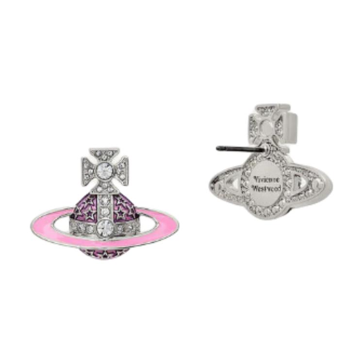 VIVIENNE WESTWOOD Original Design Brass Earrings Women Earrings Purple 6201032Q02P540