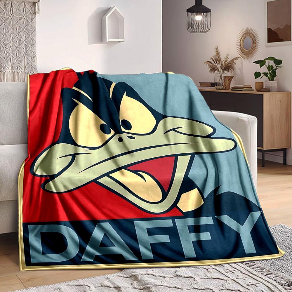 1pc Daffy Duck Blanket Polyester Fiber, All Season Comfort for Sofa, Bed, Office, Car, Camping Ideal Home Decor & Gift, Office Comfort